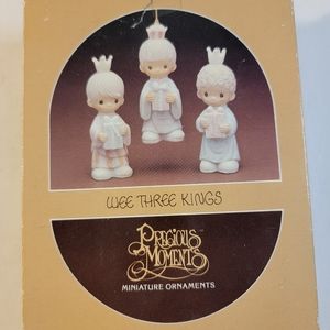 Precious Moments Wee Three Kings Ornaments E-5634